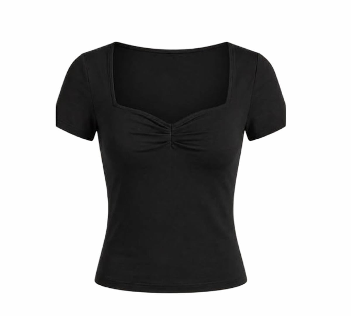 BLACK COTTON PAPILLON TOP
