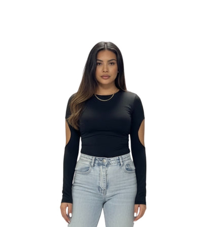 The Sleek Cut-Out Sleeve Top