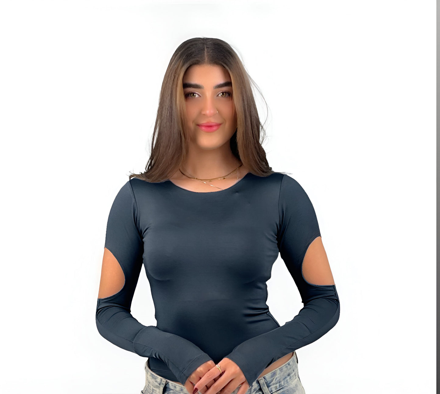 The Sleek Cut-Out Sleeve Top