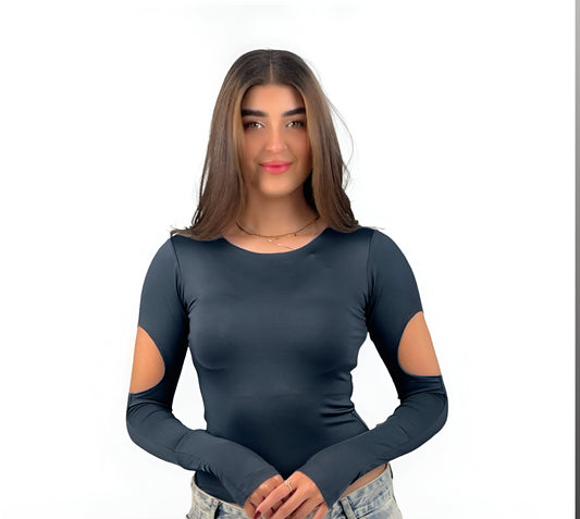 The Sleek Cut-Out Sleeve Top